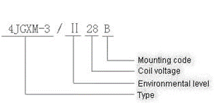 4JGXM-3 hermetical Electromagnetism relay  series Relays how to order