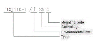 10JT10-1 hermetical Electromagnetism relay series Relays how to order