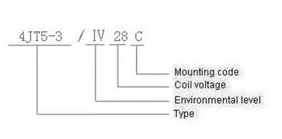 4JT5-3 miniature and hermetical Electromagnetism relay series Relays how to order