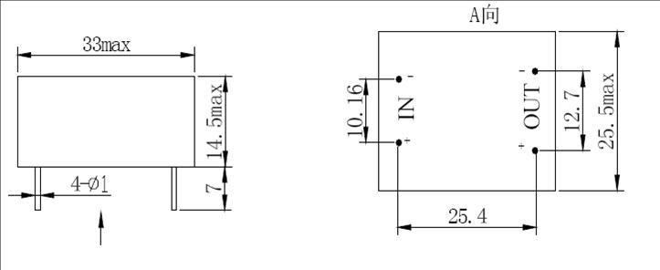JGX-21F  Optical Isolation AC&DC Solid State Relay  series Relays Product Outline Dimensions