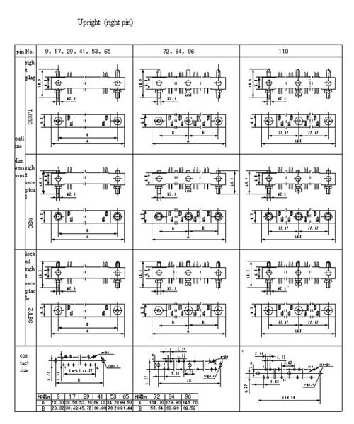 J27 series connector  Connectors Product Outline Dimensions