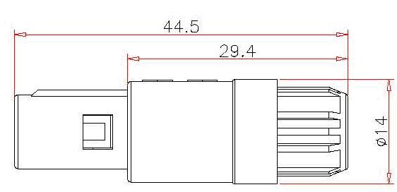 P series  doc Connectors Product Outline Dimensions