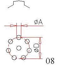 B series  Relays The PCB Pattern