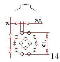 B series  Relays The PCB Pattern