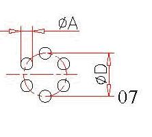 S series DOC Connectors The PCB Pattern