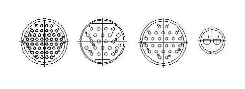 FD、FDA Circular Separating Electrical Connector series Connectors Contact Arrangements