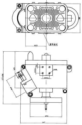 JF1 Rectangular Brush off Electrical Connector series Connectors Product Outline Dimensions