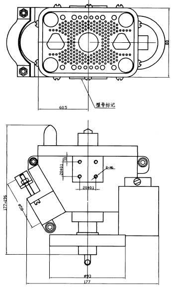 JF1 Rectangular Brush off Electrical Connector series Connectors Product Outline Dimensions