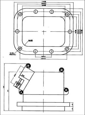 JF1 Rectangular Brush off Electrical Connector series Connectors Product Outline Dimensions