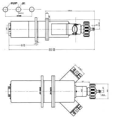 JF2-126 Rectangular Brush off Electrical Connector series Connectors Product Outline Dimensions