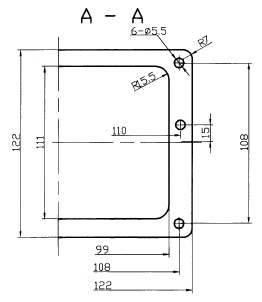 JF3-256 Rectangular Brush off Electrical Connector series Connectors Product Outline Dimensions