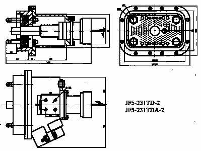 JF5 Brush off Electrical Connector series Connectors Product Outline Dimensions