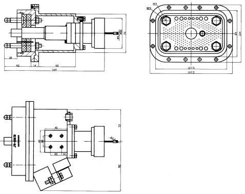 JF5 Brush off Electrical Connector series Connectors Product Outline Dimensions