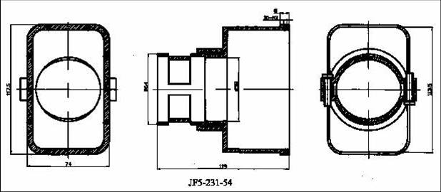 JF5 Brush off Electrical Connector series Connectors Product Outline Dimensions