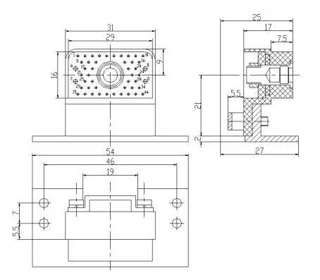 JF10-48 Rectangular Separation Electrical Connector series Connectors Product Outline Dimensions