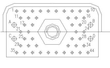 JF10-48 Rectangular Separation Electrical Connector series Connectors Contact Arrangements