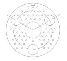 YF6 Circular Waterproof Separation Electrical Connector series Connectors Contact Arrangements