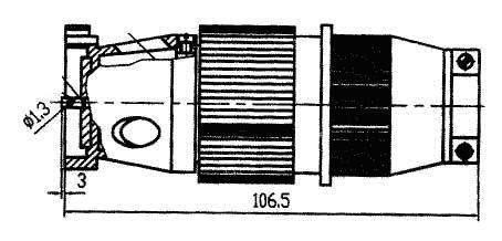 YF13 Circular Separation Electrical Connector series Connectors Product Outline Dimensions