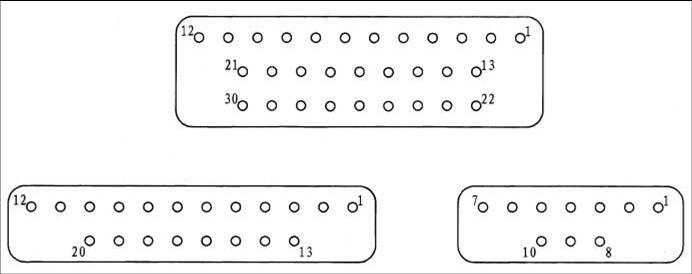 J2A Rectangular Hermetic Electrical Connector series Connectors Contact Arrangements