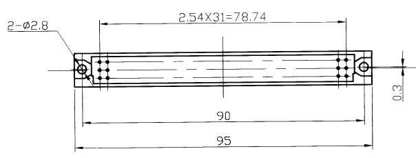 JQ8 Miniature Rectangular Electrical Connector series Connectors Product Outline Dimensions