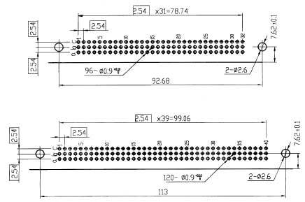 JQ9 Miniature Rectangular Electrical Connecto seies Connectors Product Outline Dimensions