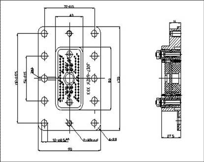 JQ17 Miniature Rectangular Electrical Connector series Connectors Product Outline Dimensions