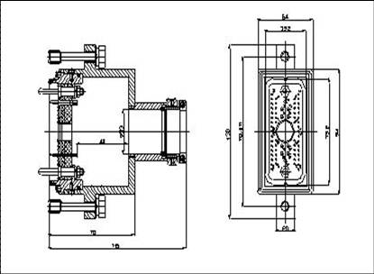 JQ17 Miniature Rectangular Electrical Connector series Connectors Product Outline Dimensions