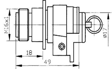 GF5 high frequency coaxial  series Connectors Product Outline Dimensions