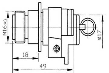 GF5 high frequency coaxial  series Connectors Product Outline Dimensions