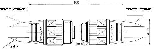 YQ19 series sealed electrical connector series Connectors Product Outline Dimensions