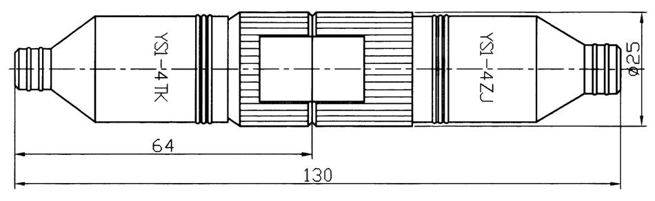 YS1 series underwater circular  series Connectors Product Outline Dimensions