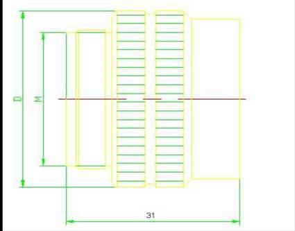 Y3A series sealed electrical connector series Connectors Product Outline Dimensions