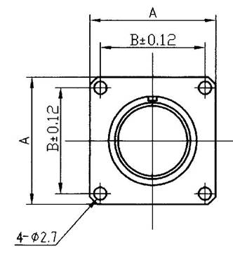 Y3 series sealed electrical connector series Connectors Product Outline Dimensions