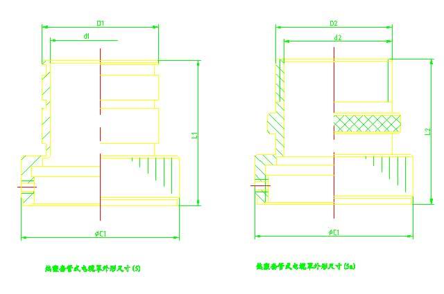 Y3B series sealed electrical connector series Connectors Product Outline Dimensions