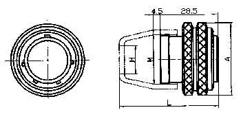 Y11 series sealed electrical connector series Connectors Product Outline Dimensions