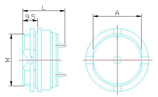 Y16 series sealed electrical connector series Connectors Product Outline Dimensions