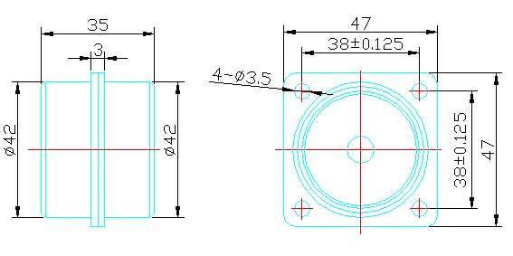 Y16 series sealed electrical connector series Connectors Product Outline Dimensions