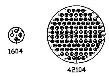 Y24 series sealed electrical connector series Connectors Contact Arrangements