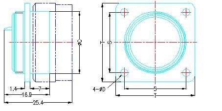 Y30 series high density  series Connectors Product Outline Dimensions