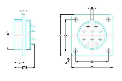 Y30A series high density  series Connectors Product Outline Dimensions