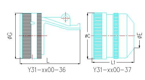 Y31 complex material shell series circular electrical connector series Connectors Accessories