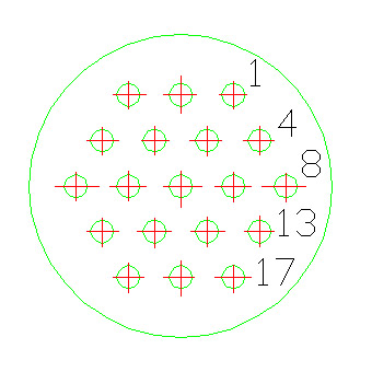 YQ16 series bayonet circular series Connectors Contact Arrangements