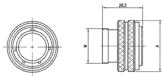 YQ31 series sealed electrical connector series Connectors Product Outline Dimensions