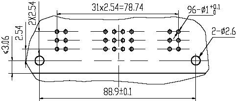J28,J28A,J28C,J28D,Rectangular, Electrical Connector series Connectors Product Outline Dimensions