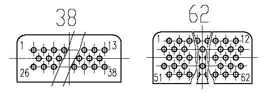 J36C Rectangular Electrical Connector series Connectors Contact Arrangements